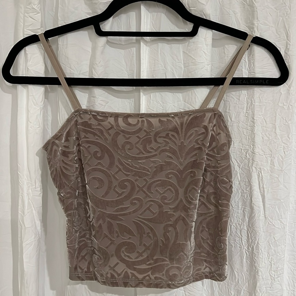 FOREVER 21 Velvet crop top